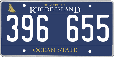 RI license plate 396655