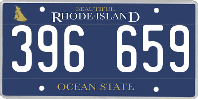 RI license plate 396659