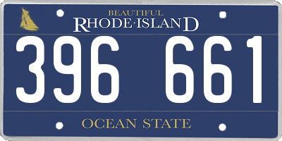 RI license plate 396661
