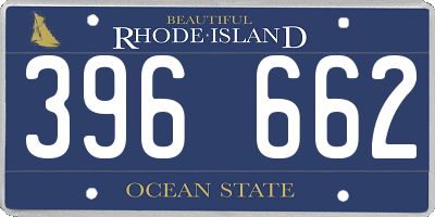 RI license plate 396662