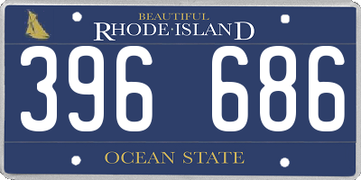 RI license plate 396686
