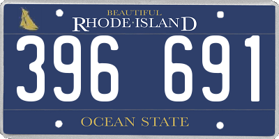RI license plate 396691