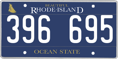 RI license plate 396695