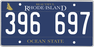 RI license plate 396697