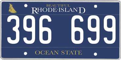 RI license plate 396699