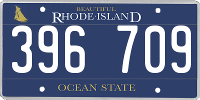 RI license plate 396709