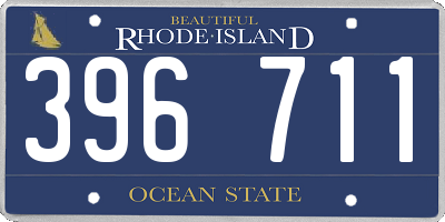 RI license plate 396711