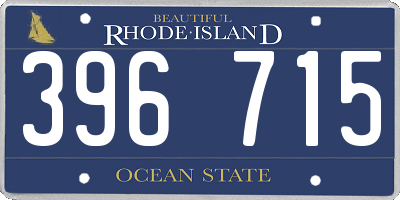 RI license plate 396715