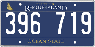 RI license plate 396719