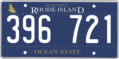 RI license plate 396721