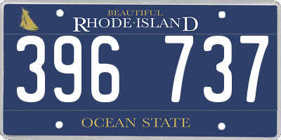 RI license plate 396737