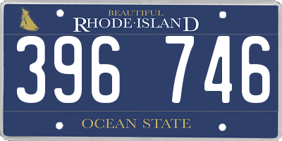 RI license plate 396746