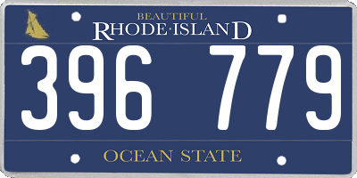 RI license plate 396779