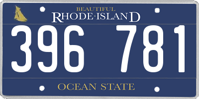 RI license plate 396781