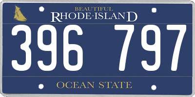 RI license plate 396797