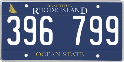 RI license plate 396799