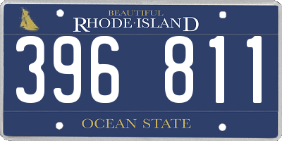 RI license plate 396811