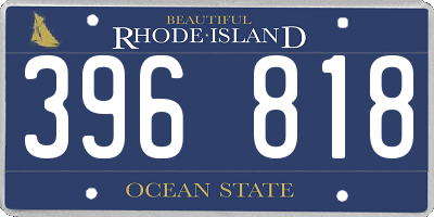 RI license plate 396818