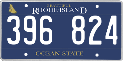 RI license plate 396824