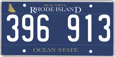 RI license plate 396913