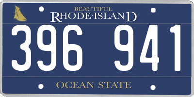 RI license plate 396941