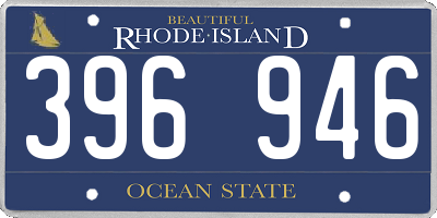 RI license plate 396946