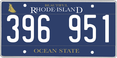 RI license plate 396951