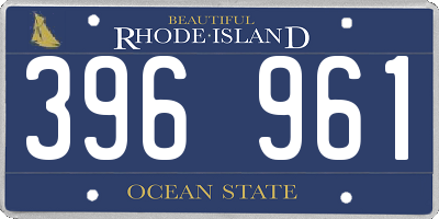 RI license plate 396961