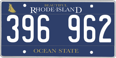 RI license plate 396962