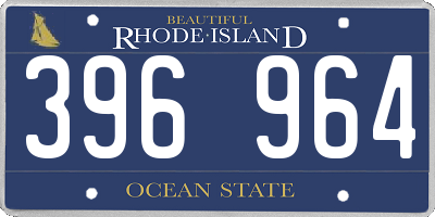 RI license plate 396964
