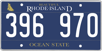 RI license plate 396970