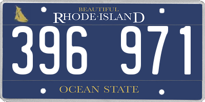 RI license plate 396971