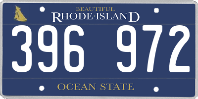 RI license plate 396972
