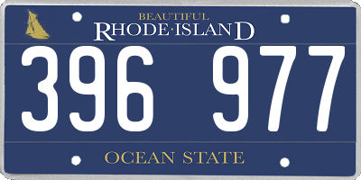 RI license plate 396977