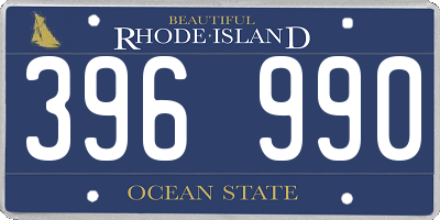 RI license plate 396990