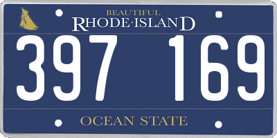 RI license plate 397169