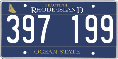 RI license plate 397199