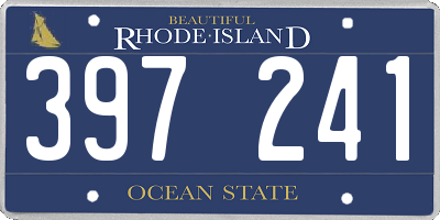 RI license plate 397241