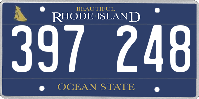 RI license plate 397248