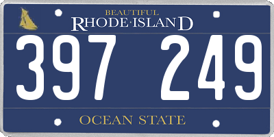 RI license plate 397249