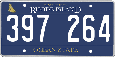 RI license plate 397264