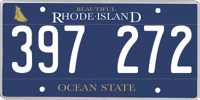 RI license plate 397272