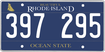 RI license plate 397295