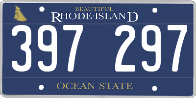 RI license plate 397297