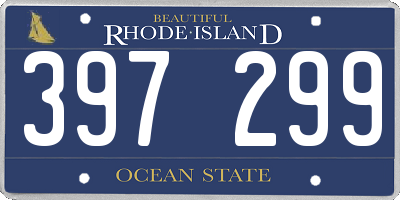 RI license plate 397299