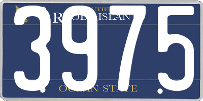RI license plate 3975