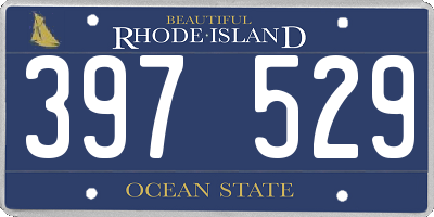 RI license plate 397529