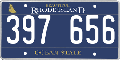 RI license plate 397656