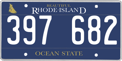 RI license plate 397682