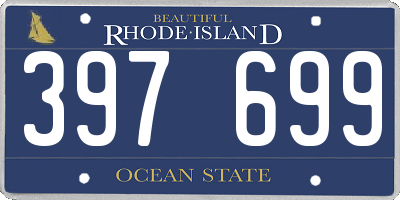 RI license plate 397699